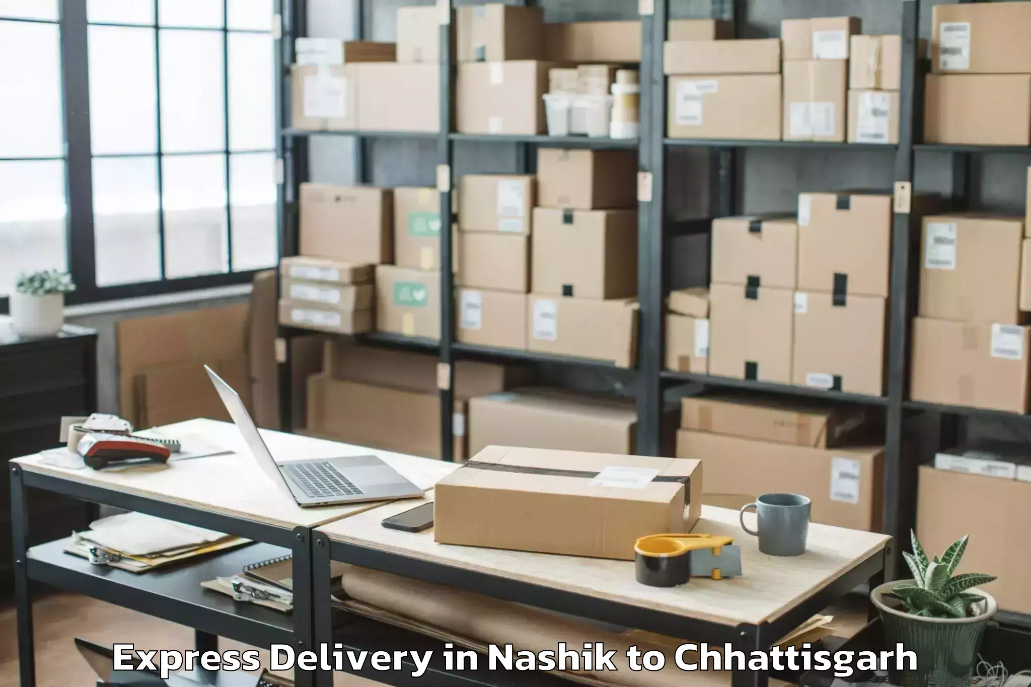 Quality Nashik to Geedam Express Delivery